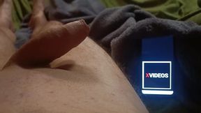 Amateur Cock Jerking in the Duvet