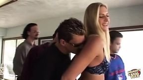 Blonde and redhead caught, strapon-induced cock&#x1F32D;-erection, ready for anal&#x1F44C; surrender.