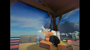 Fucking a big-ass tomboy [Roblox Studio]