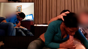 ”Lustful large tits African teen Sasha A sucking big white shaft before sexy sex”
