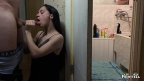 A Neighbor Fucked Me in the Mouth While My Husband Was Washing in the Shower