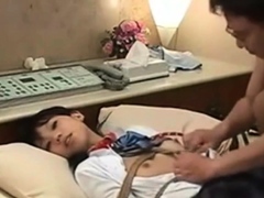 A meekly tied up Japanese stepdaughter