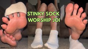 Stinky Sock Worship JOI Sniff and Stroke to Ivys Feet