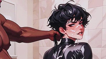 Effeminate femboy likes to wear leather and get fucked in the ass in a gangbang. Anime Hentai Pinoy