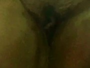A Shy Plus-size Ebony Sista Strips Down Naked and masturbates in A Public R