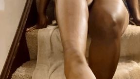 Oiled Goddess Feet and Heel Worship