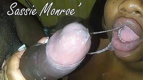 Big Cock Ebony POV Blowjob with Sexy Sassie