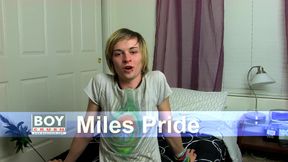 Miles Shows Us His Peacock-cock-cock.