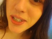 PinkMoonLust on ONLYFANS! PAWG Shows Hairy Pussy Pees Pissing Fetish Standing into Bathroom Toilet