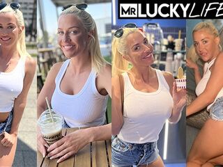 Rencounter The Gorgeous Blond Sienna Day In Barcelona