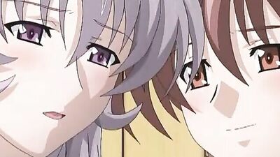 Big-titted cartoon babe gets a wild threesome with messy creampies