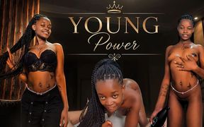 Casting a Busty Young African Slut Fucking Her Tight Pussy and Getting a Happy Ending Blowjob!
