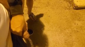 Wild Night and Friend Films Us in the Hotel Pool