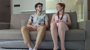 My friend’s teen hot sister seduced me, hot red head girl (Dia ITA)