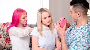 Nice Alien Fox and Hanna Rey - blowjob movie - Dirty Teens