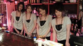 Lovely girls, Anna Kirishima, Haruka Sasano, Hinata Hyuga and Kana Suzuki are working in a new night club that has a very particular customer service and only guys who have visited it know what it is about. Others are always surprised first time.