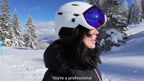 Ski Instructor Fucks Sexy Tattooed Girl In Doggy Style After Lessons