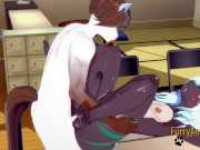 Furry Yaoi - Shark Fucked by a Horse with crempie