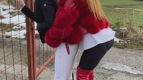 OUTDOOR Slavena PEGGING SHEMALE TS LUSINTA fur