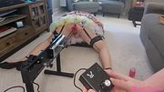 Fucking her with the machine