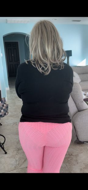 Pink  TIk Tok Leggings Farts
