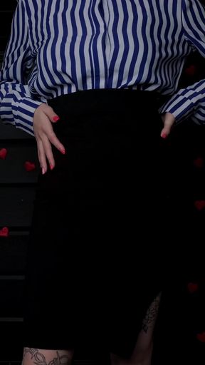 Striptease with Masturbation and Spanking. Doctor Fuck Me