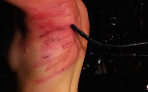Slave Mila's Caning and Whipping Punishment in Double Domination by Mistress Roxy and Lady Amber