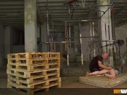 Submissive ginger Avery Munroe fist fucked by Sebastian Kane