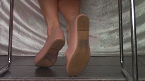 Nude Flats Heel Pop Shoeplay