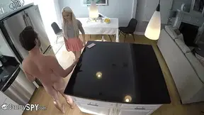 Petite hot nanny gets caught giving a deepthroat sucking