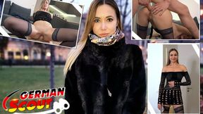 Seductive German model fucks Russian MILF in casting audition anal&#x1F44C; creampie