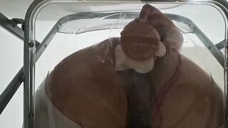 Immense Bum Trans Gwen Tennyson Queening and Assfuck Screwed with Internal cumshot thru Clear Tabouret for the First-ever Time