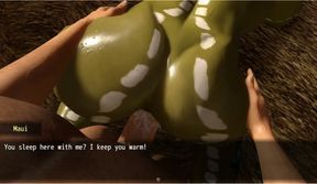 A Struggle with Sins - Gameplay - Roleplay - Tia&amp; Maui Threesome in Hut