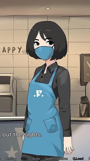Hazelnut Latte: Male Blows a Shemale Ladyboy Barista at the Counter While She Works - Episode 23
