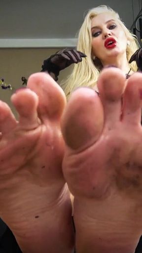 Chastity Femdom Dirty Foot Humiliation