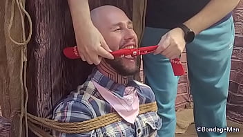 Henrique Becker cowboy tied up and gagged | Behind the Scenes