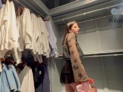 Mall date with a subscriber! He keeps looking up my skirt in every store