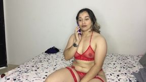 I masturbate for my lover while we talk on the call