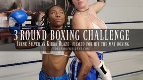 3 ROUNDS BOXING CHALLENGE- Irene vs Kirra