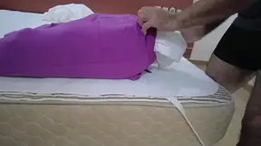 Babe teaches how to make a fake ass with big booty and sex toys