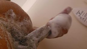 Shower play handjob