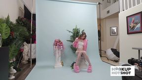 bts - cutie venus vixen strips down for a playful outfit try-on!