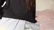 Follando con la mejor amiga colegiala de mi novia a escondidas de sus padres