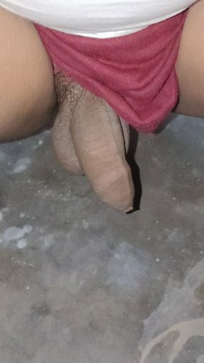 My bigcock is pissing on camera
