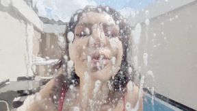 INTENSE SPITTING WITH THICK SALIVITY ON YOU - BY MORENA ROSA - CLIP 03