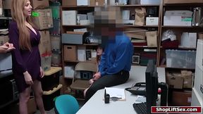 Milf and stepdaughter fuck for stealing