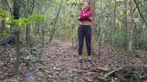 I met a stranger while I was naked in the woods.