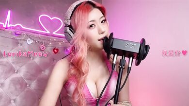 ASMR slut begs I love you till brain orgasm with ear licking