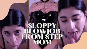 Sloppy BJ From Your Step-Moom