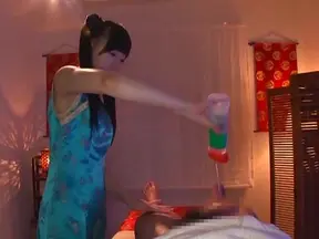 Young Mirai provides amazing massage on a big dong